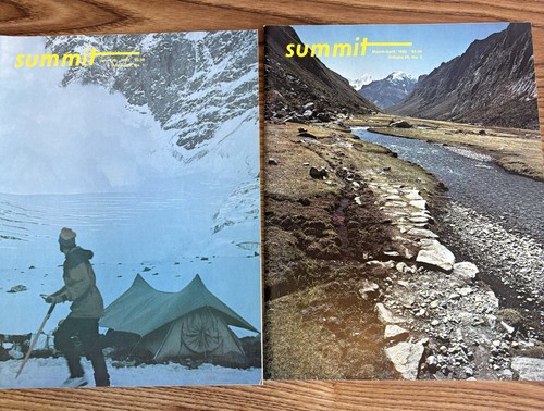 Summit a mountaineering - -,